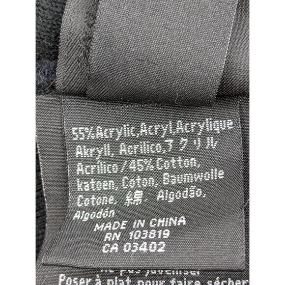 2006 Harley-Davidson Flame Fire Beanie Black Orange Men Vintage Y2k 00s Hat Bike - Picture 9 of 10